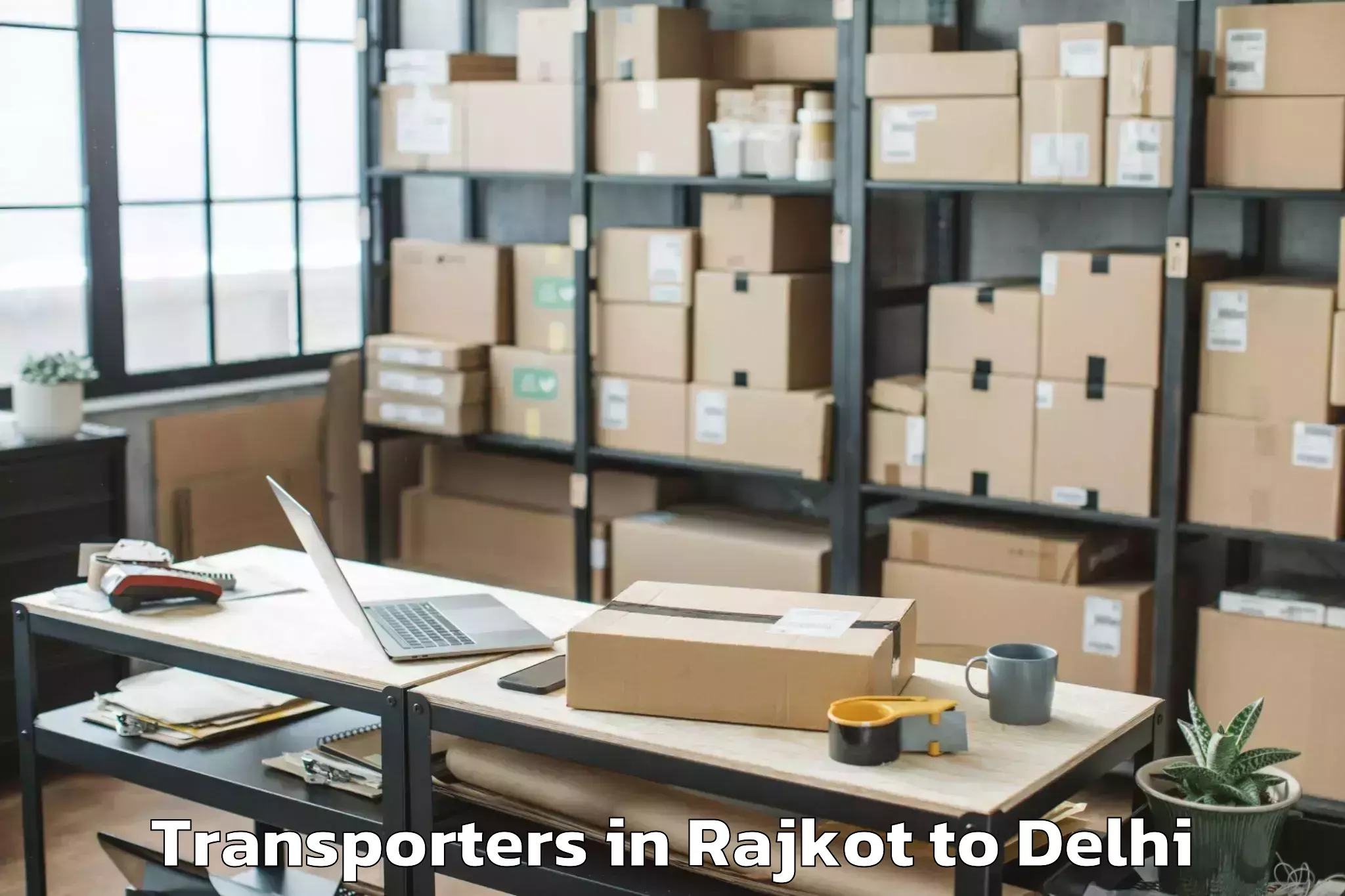 Affordable Rajkot to Saraswati Vihar Transporters